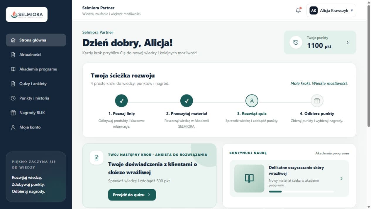 Wiedza o produktach i motywacja do rozwoju.